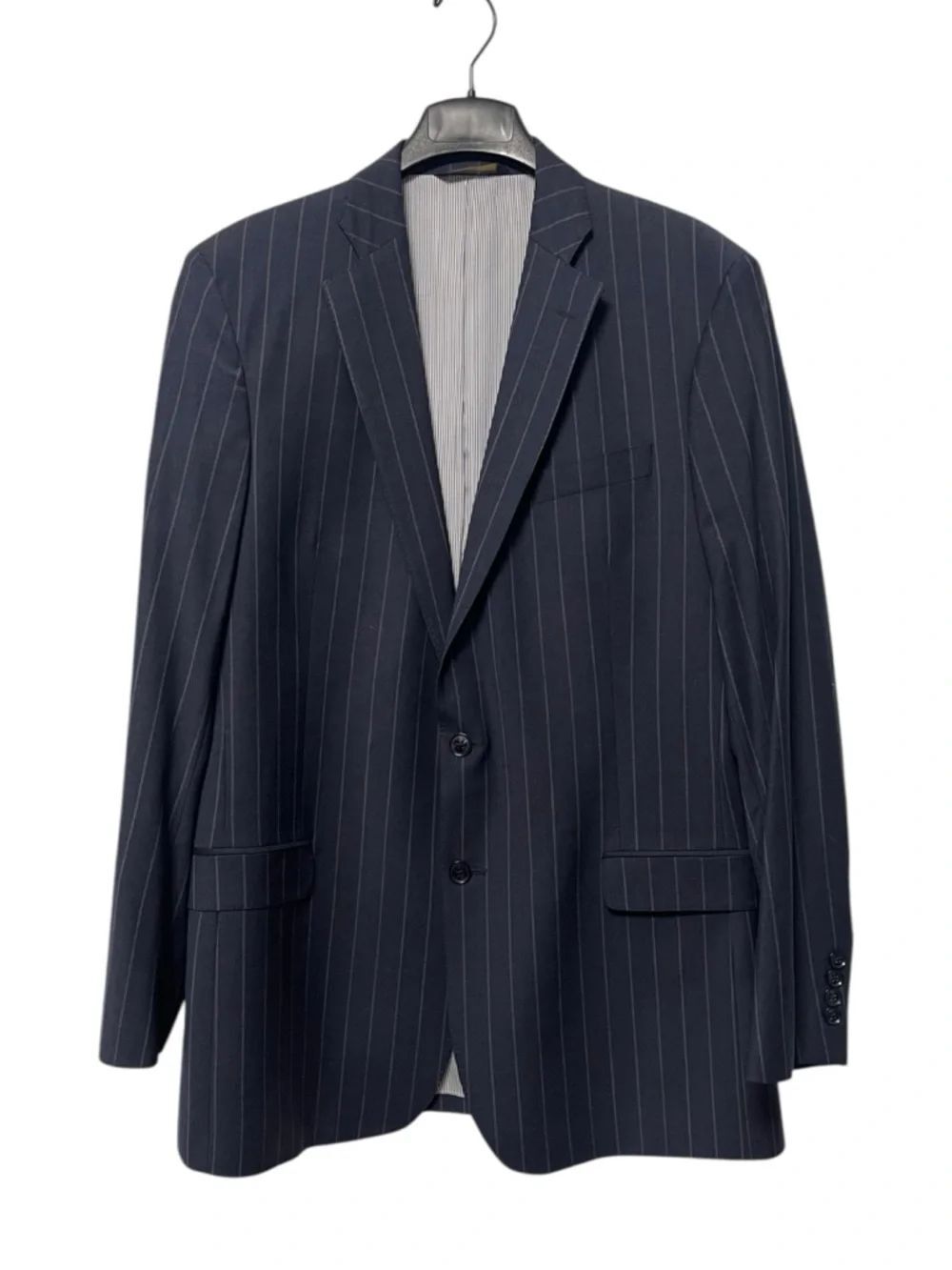 EUC BROOKS BROTHERS Explorer Fitzgerald Fit Navy Striped Wool Blazer 42L